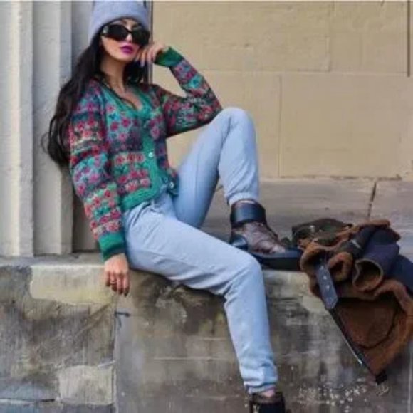 Zara Knit Jacquard Jacket - Picture 7 of 8